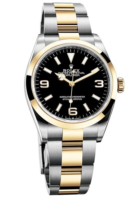 rolex two tone explorer